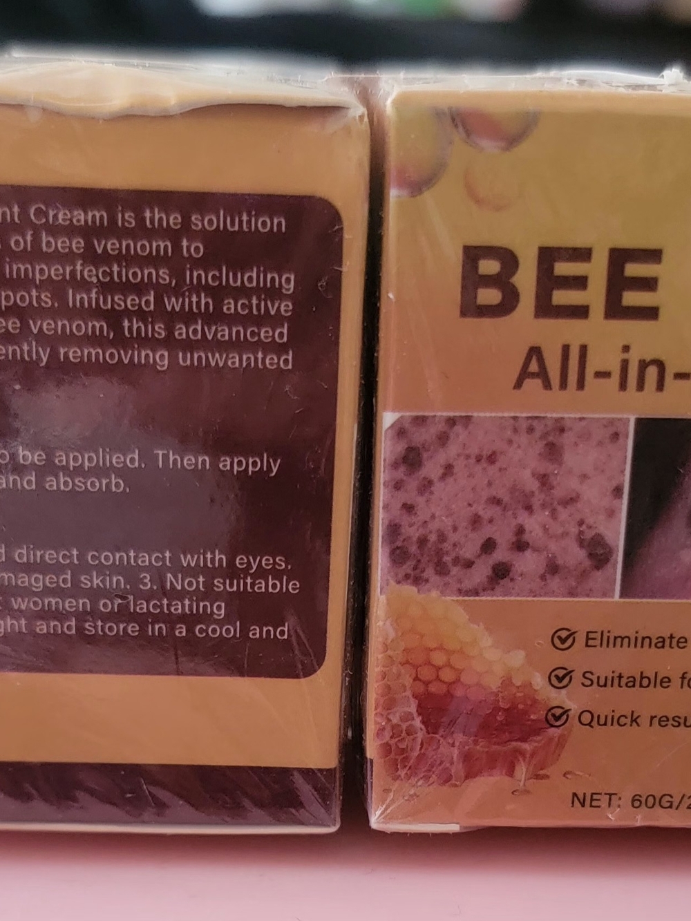 Bee Venom All In One Cream. Remove Skin Tags, Warts Moles Pack 2 - Picture 2 of 3